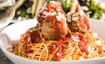 PINSTRIPES | Bottomless Spaghetti & Chop Salad Every Monday!